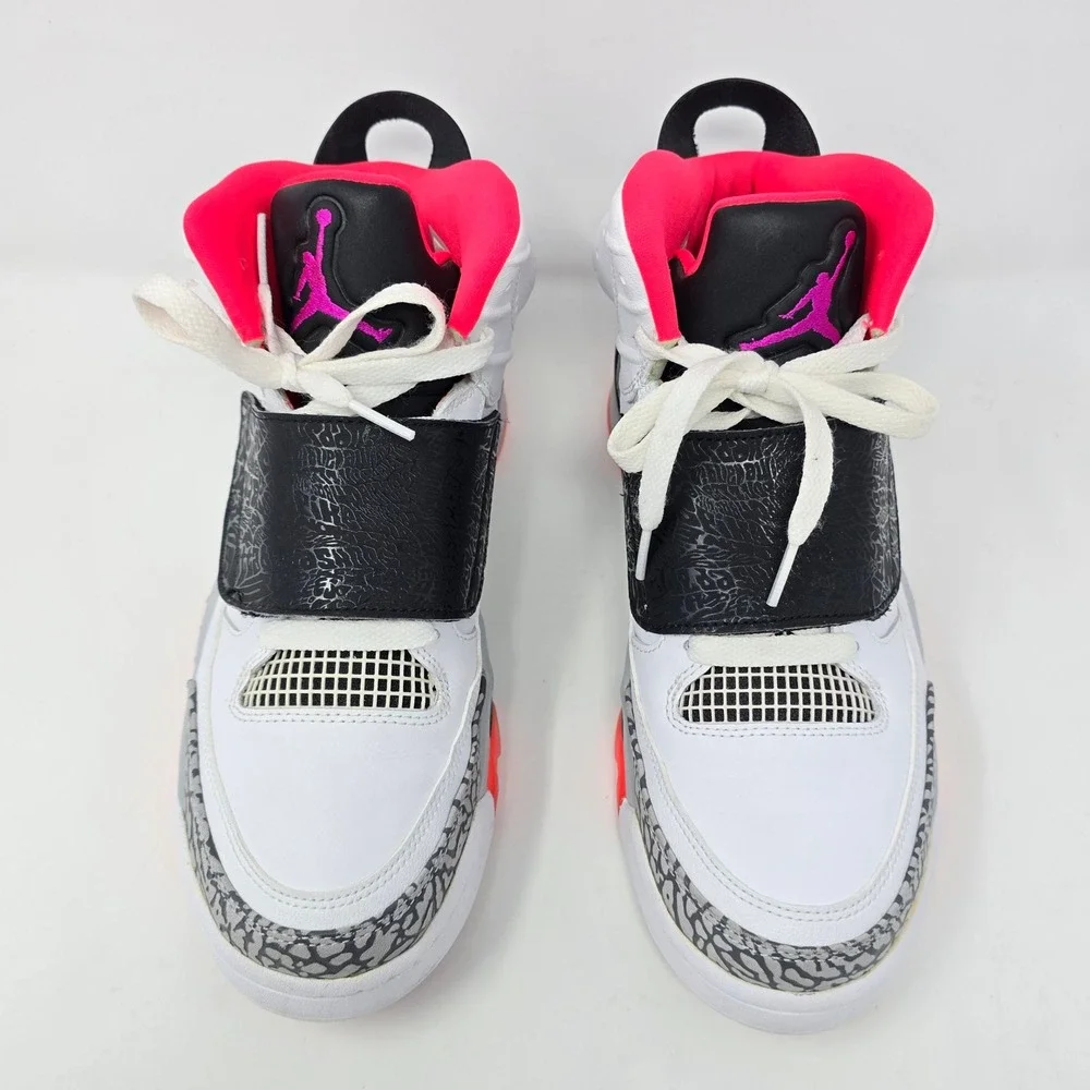 Jordan Son of Mars Low Hot Lava White Black Pink 512245-105 Mens Size 8